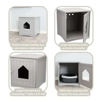 TRIXIE Cat Litter Box Enclosure - Stylish & Functional