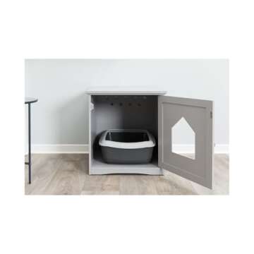 TRIXIE Cat Litter Box Enclosure - Stylish & Functional