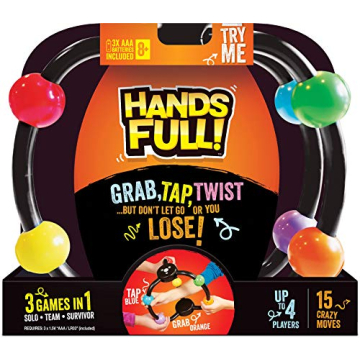 Hands Full! - an Interactive Family Game of Twisted Challenges and Tangled Fun - Grab, Tap and Twist...
