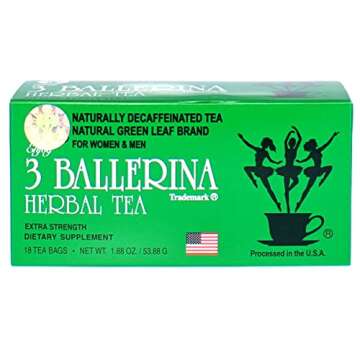 3 Ballerina Tea Drink Extra Strength All Natural Herbal Tea