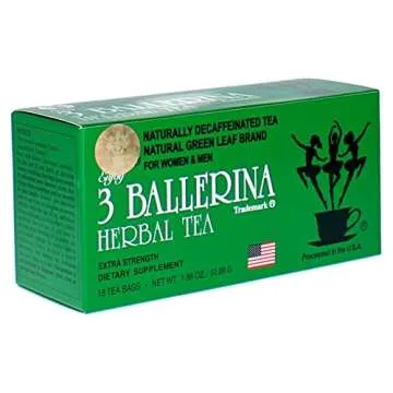3 Ballerina Tea Drink Extra Strength All Natural Herbal Tea