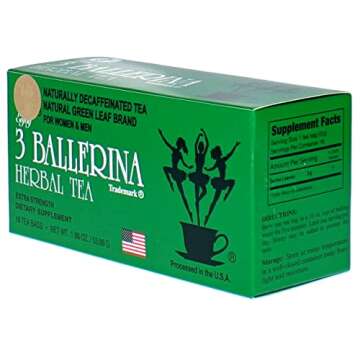 3 Ballerina Tea Drink Extra Strength All Natural Herbal Tea