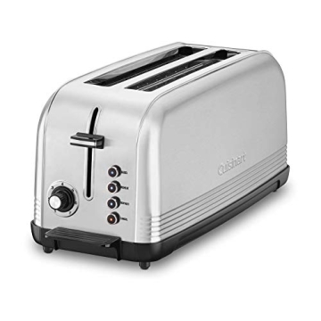 Cuisinart CPT-2500 Long Slot Toaster - Stylish Retro Design with Multiple Functions