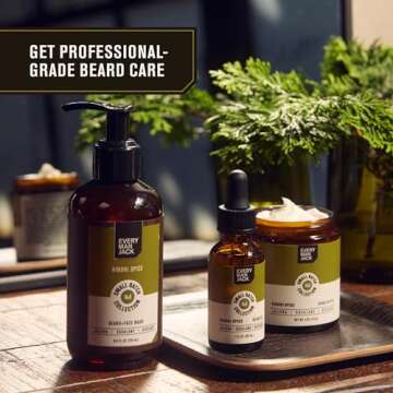Every Man Jack Small Batch Beard Set - Hinoki Spice - Grooming Essentials