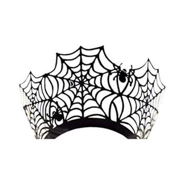 Halloween Cupcake Wrappers 36 Pcs Spider Web Design