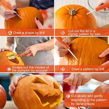 Professional 13PCS Pumpkin Carving Kit for Halloween