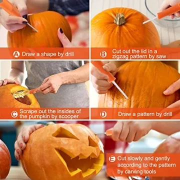 Professional 13PCS Pumpkin Carving Kit for Halloween