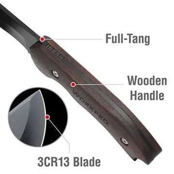 WORKPRO Axe and Knife Combo for Camping and Outdoor Needs