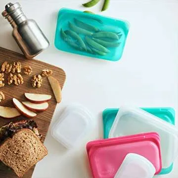 Eco-Friendly Stasher Silicone Reusable Storage Bag - Snack Size