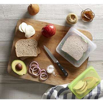 Eco-Friendly Stasher Silicone Reusable Storage Bag - Snack Size