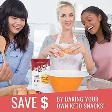 Kalifornia Keto Birthday Cake Cookie Mix – Low Carb, Keto-friendly, and Sugar Free, 6.7 oz pack (12 Keto Cookies) – Soy Free, Gluten free, Dairy Free, and Grain Free Keto Baking Mix