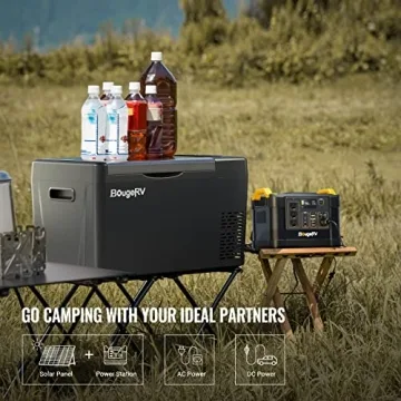 BougeRV 12V Portable Refrigerator for Camping and Travel