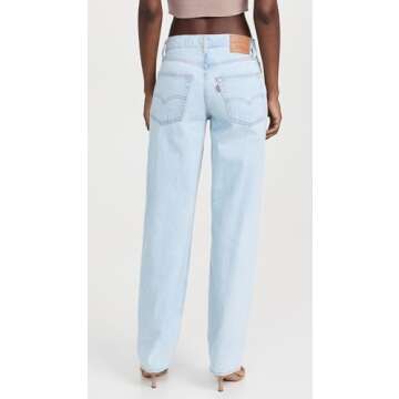 Levi's Women's Baggy Dad Jeans in Love is Love Blue