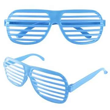 Super Z Outlet 12 Pairs of Plastic Shutter Glasses Shades Sunglasses Eyewear Party Props Assorted Colors