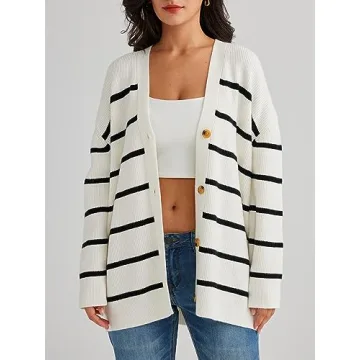 LILLUSORY Women Oversized Cardigan Sweater for Fall Fashion