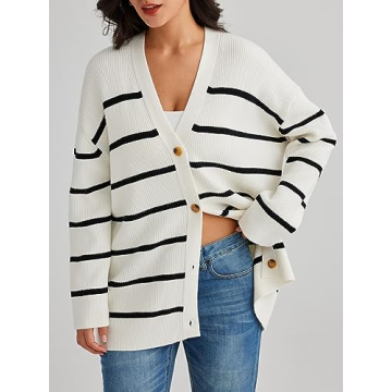 LILLUSORY Women Oversized Cardigan Sweater for Fall Fashion