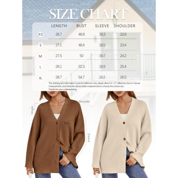 LILLUSORY Women Oversized Cardigan Sweater for Fall Fashion