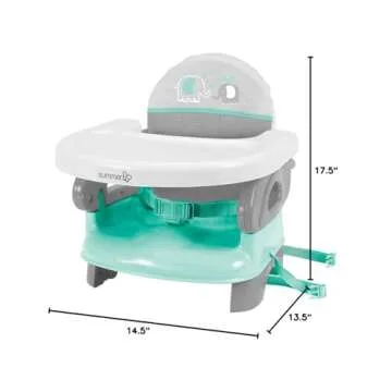 Ingenuity Deluxe Comfort Folding Booster Seat for Easy Meals