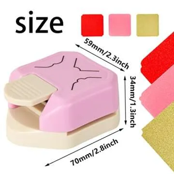 Decorative Corner Punch 3 in 1 Rounder Pattern Paper Edge Cutter Paper Punches for Crafting Photo Business Card Scrapbooking Tools Laminate DIY School & Home Crafting Supplies