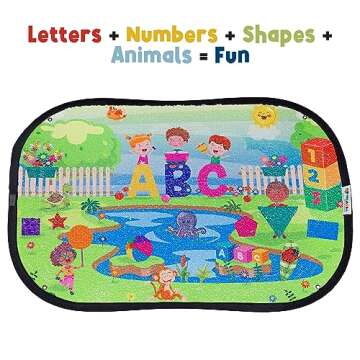 Meavia Reversible Sequins Wall Sensory Fun Toy Learning Discovery Version, Jumbo Size 40 x 27 Inches