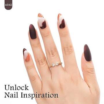 MAYCHAO 15ML Gel Nail Polish 1Pc Dark Brown Gel Polish Soak Off UV LED Nail Polish Nail Art Starter Manicure Salon DIY at Home, 0.5 OZ