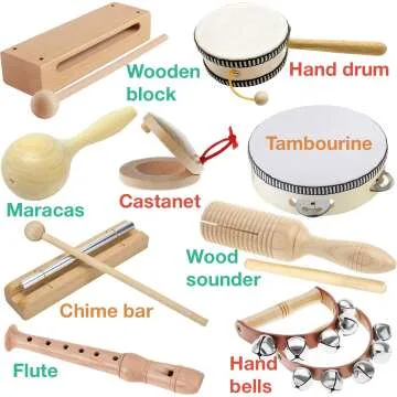 Wooden Music Set for Kids - Montessori Percussion Toys