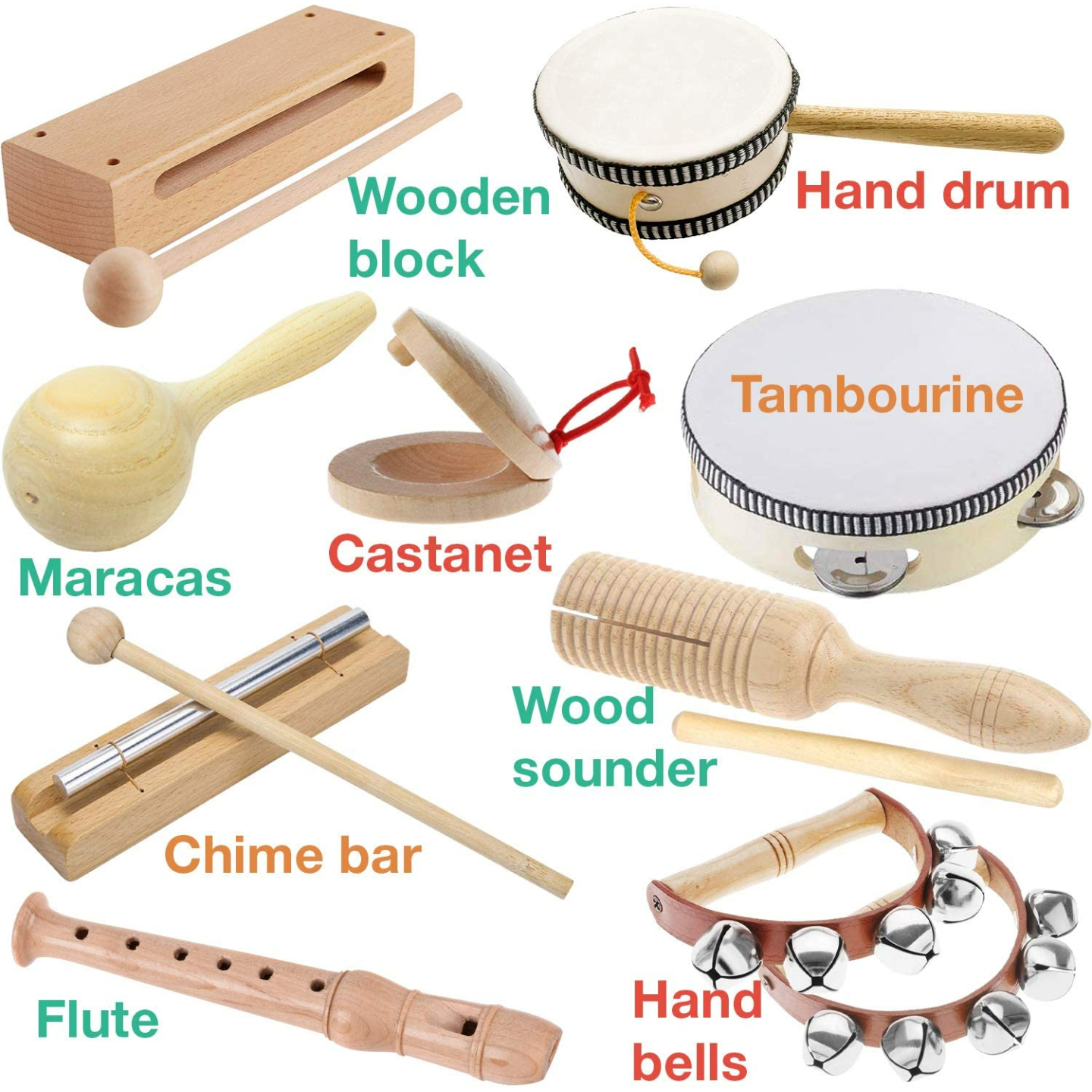 Wooden Music Set for Kids - Montessori Percussion Toys