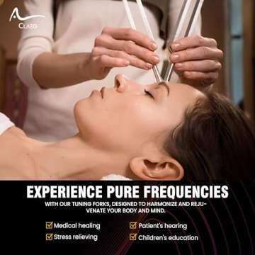 Chakra Tuning Fork Set for Healing - 3 Frequencies