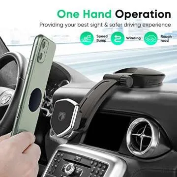 Swtroom Magnetic Car Phone Holder, Compatible with iPhone XR/XS, Black