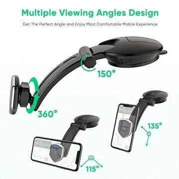 Swtroom Magnetic Car Phone Holder, Compatible with iPhone XR/XS, Black