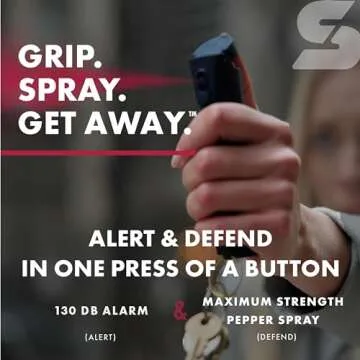 SABRE 2-in-1 Pepper Spray & Alarm for Personal Safety