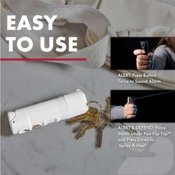 SABRE 2-in-1 Pepper Spray & Alarm for Personal Safety