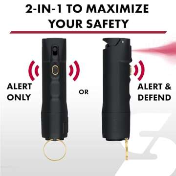 SABRE 2-in-1 Pepper Spray & Alarm for Personal Safety
