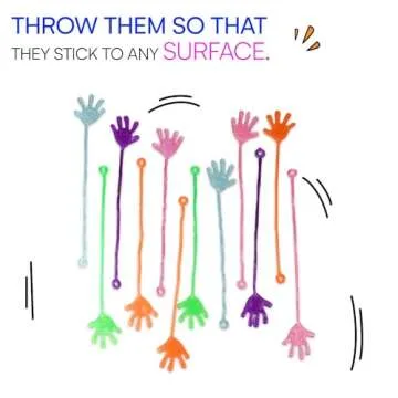 Neliblu Sticky Fingers - Fun Stretchy Party Favors 24 Count