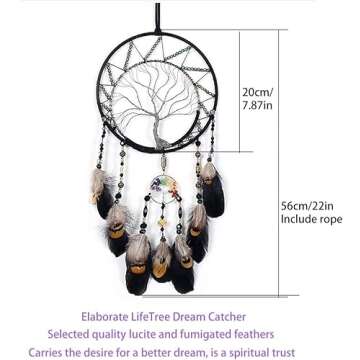 Handmade 7 Chakras Dream Catchers Tree of Life Decor