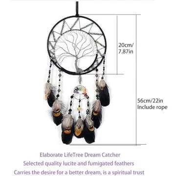 Handmade 7 Chakras Dream Catchers Tree of Life Decor