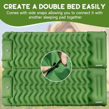 KASIMO Ultralight Camping Sleeping Pad with Built-in Pump