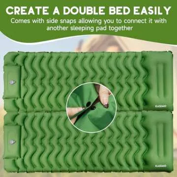 KASIMO Ultralight Camping Sleeping Pad with Built-in Pump