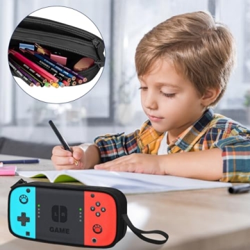 TILYTADLY Large Boys Pencil Case with Zippered Storage