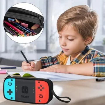 TILYTADLY Large Boys Pencil Case with Zippered Storage