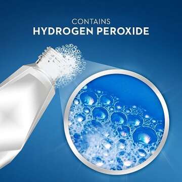 Crest 3D White Glamorous White Alcohol Free Multi-Care Whitening Mouthwash, Hydrogen Peroxide Mouthwash, Arctic Mint, 16 fl oz (473 mL) - Pack of 4, Crest Mouthwash