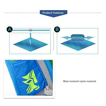 Tanluhu NACATIN Water-Resistant and Breathable Hydration Backpack 15L Capacity, Adjustable Shoulder Straps for Running Cycling Hiking Climbing (Black)