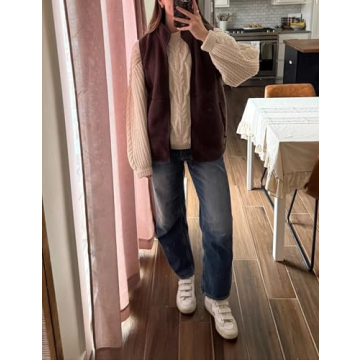 Stylish IMCTAH Women’s Lightweight Fleece Vest with Pockets