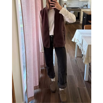 Stylish IMCTAH Women’s Lightweight Fleece Vest with Pockets