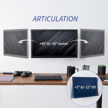 VIVO Full Motion Wall Mount for 27" TVs and Monitors