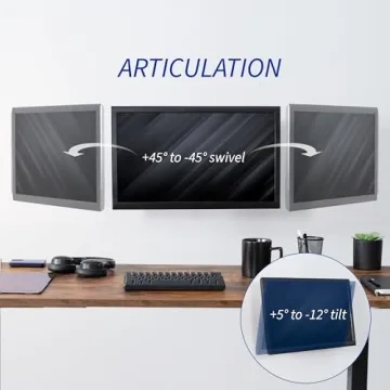 VIVO Full Motion Wall Mount for 27" TVs and Monitors