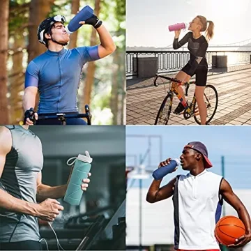BPA Free Collapsible Leakproof Water Bottle for Active Lifestyles