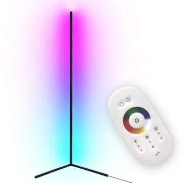 Wise Home Products Color Changing Corner Lamp - Modern RGB Multicolored + White Light - Amazing Mini...