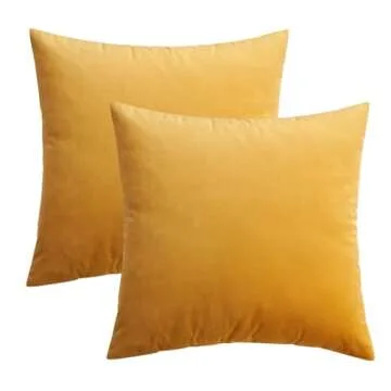 MIULEE Velvet Soft Pillow Covers Set of 2 for All Decor