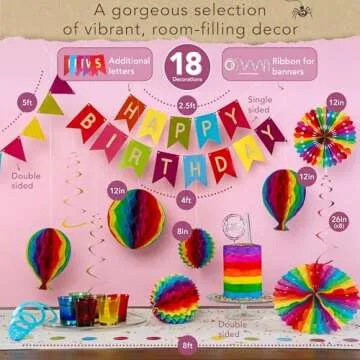 Premium Colorful Reusable Birthday Decorations for All Ages